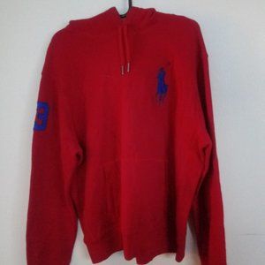 Extra large red cotton polo by Ralph Lauren hoodie